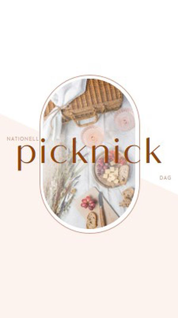 National Picnic Day white modern-simple