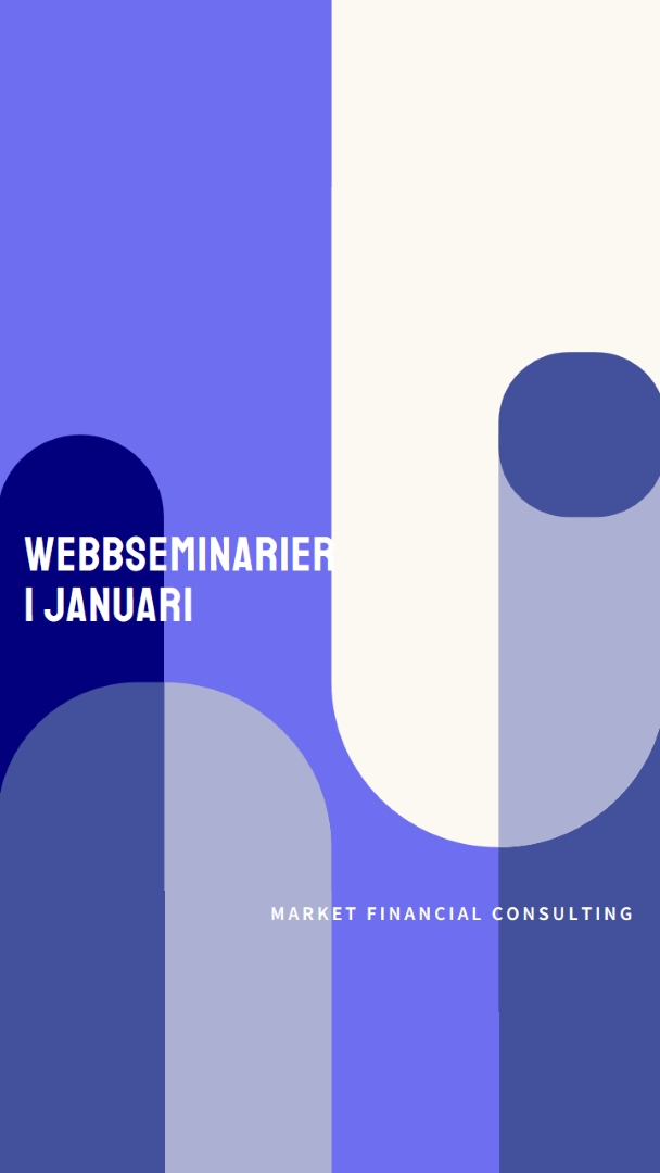 Webbseminarier i januari blue modern-bold