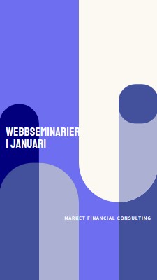 Webbseminarier i januari blue modern-bold