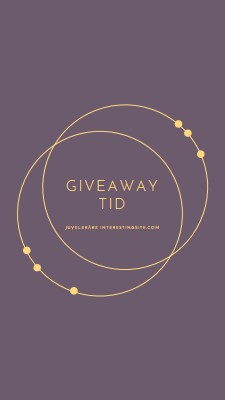 Det är giveaway tid purple modern-simple