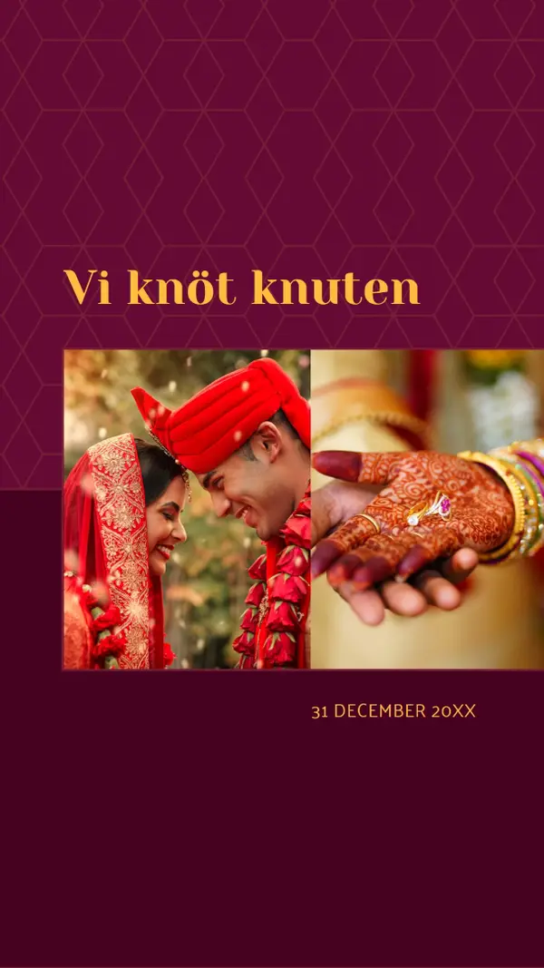 Vi knöt knuten red modern-simple