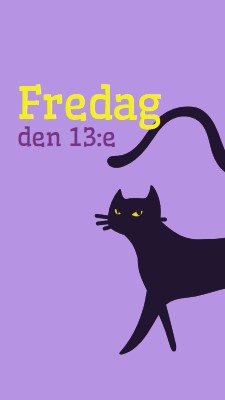 Fredag den trettonde purple organic-simple