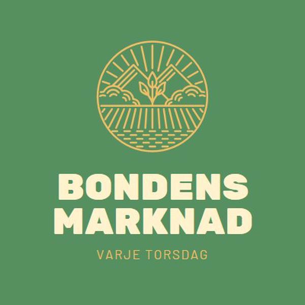 Kom till marknaden för bönder green clean,simple,logo,organic,typographic,rustic