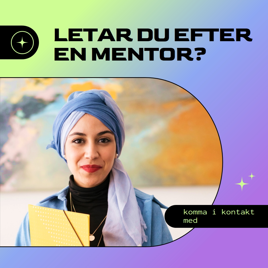 Letar du efter en mentor? purple modern,bold,gradient,geometric,photo,sparkle