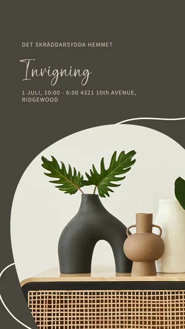 Vas hemma brown organic-boho