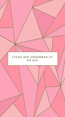 Lyckliga returer pink modern-simple