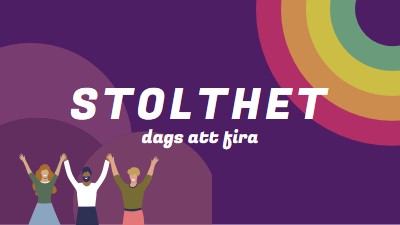 Firar stolthet purple modern-bold