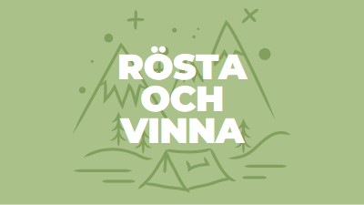 Rösta och vinna green whimsical-line