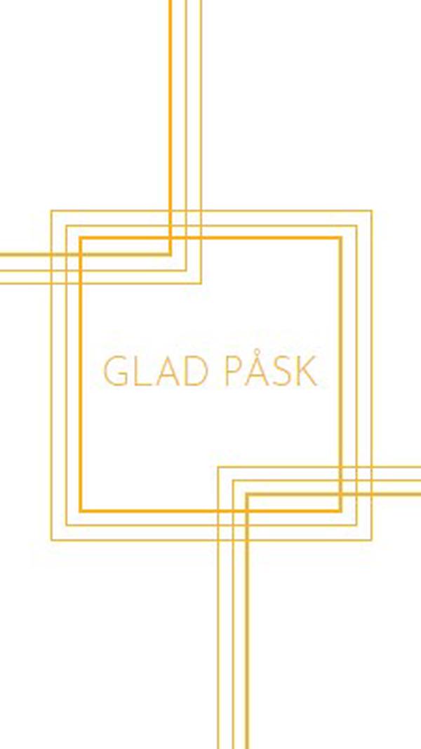 Glad påsk white modern-geometric-&-linear