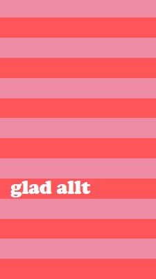 Allt är gott pink modern-bold