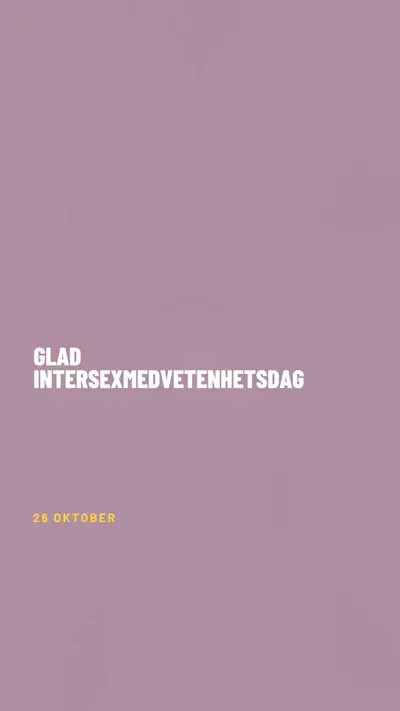 Happy Intersex Awareness Day purple modern-bold
