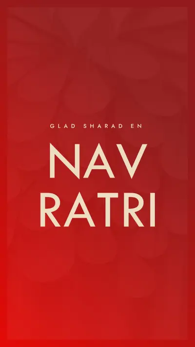 Glad Sharada Navaratri red modern-simple