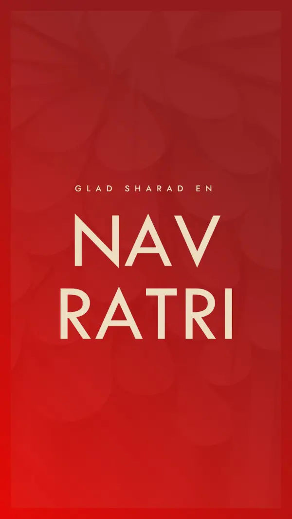 Glad Sharada Navaratri red modern-simple