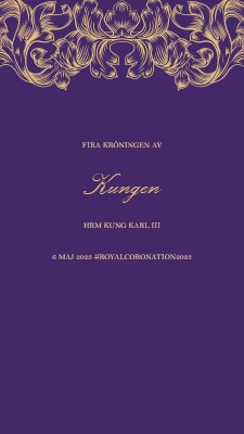 En kröning som passar en kung purple modern-simple