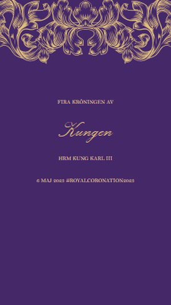 En kröning som passar en kung purple modern-simple