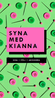 Sy med mig pink modern-bold