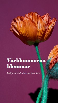 Färska blommor purple modern-simple