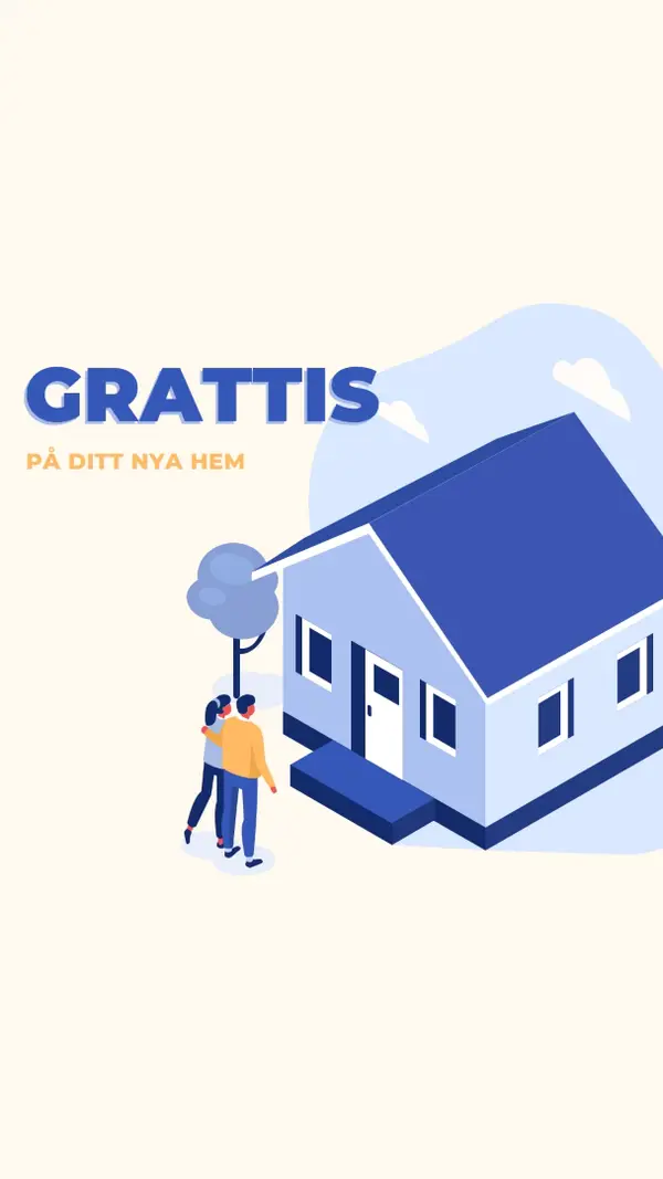 Grattis till husägaren white modern-color-block