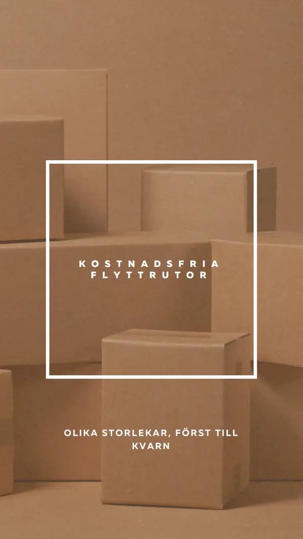 Kostnadsfria flyttrutor brown modern-simple