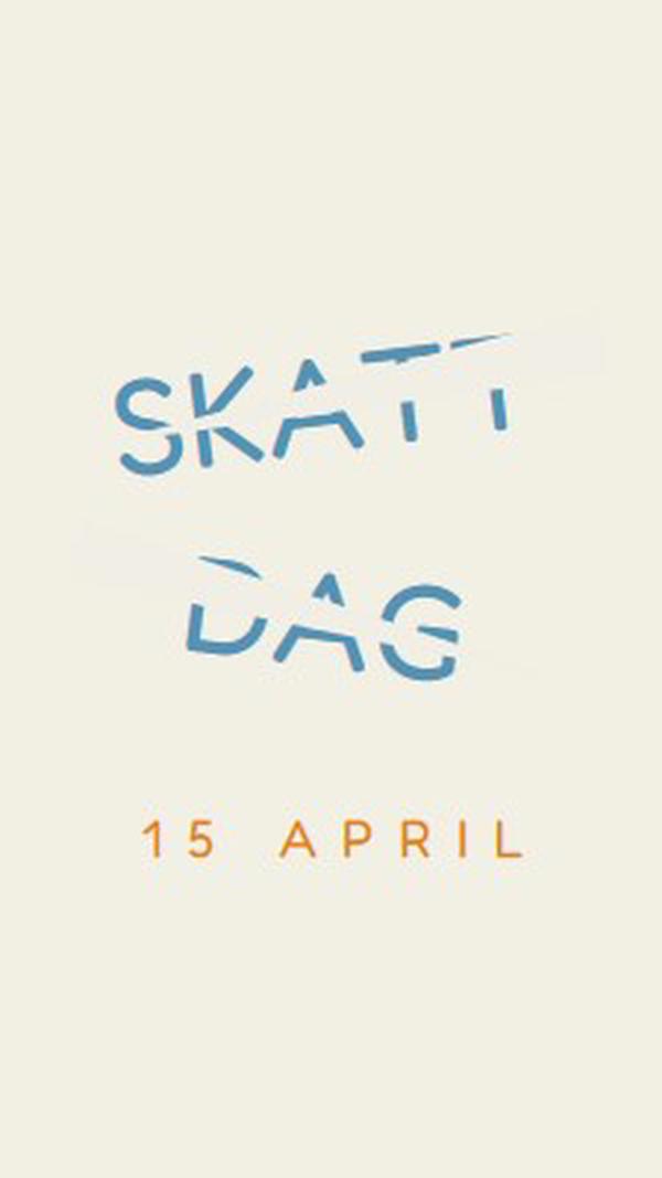 Glöm inte skattedagen gray modern-simple