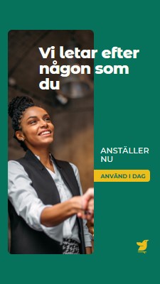 Vi letar efter någon som du green modern,simple,corporate,minimal,neutral,geometric