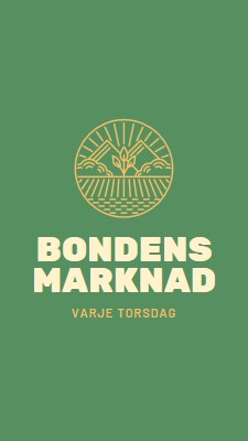 Kom till marknaden för bönder green clean,simple,logo,organic,typographic,rustic