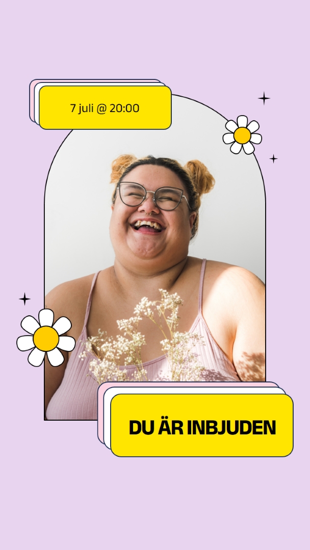 Du är inbjuden till det här pink bright,bold,stickers