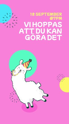 Vi hoppas att du kan göra det pink bold.-playful,graphic