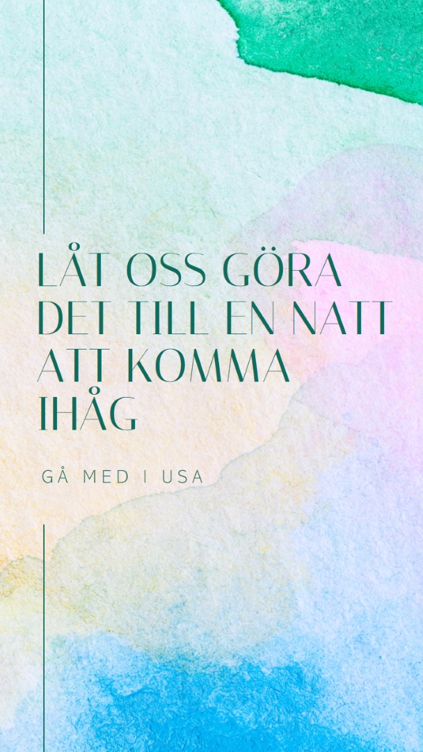 Låt oss göra det till en natt att komma ihåg green minimal,elegant,watercolor