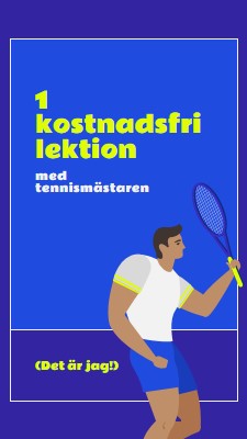 Gratis lektion med tennismästare blue vibrant,bold,block,frame,graphic,bright