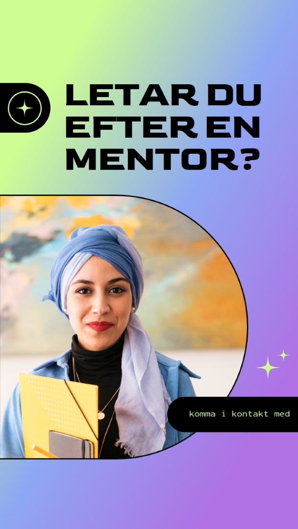Letar du efter en mentor? purple modern,bold,gradient,geometric,photo,sparkle