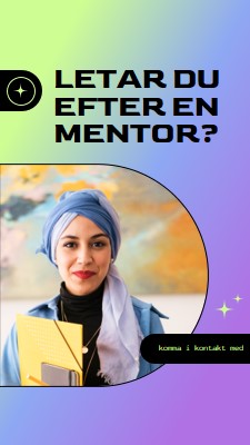 Letar du efter en mentor? purple modern,bold,gradient,geometric,photo,sparkle