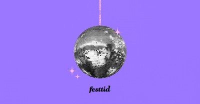 Fest vid varje tillfälle purple simple,collage,disco,fun,playful,photo