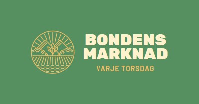 Kom till marknaden för bönder green clean,simple,logo,organic,typographic,rustic