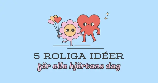 5 roliga Alla hjärtans dag idéer blue retro,colorful,characters,bright,fun,cute