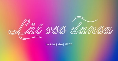 Låt oss dansa, du är inbjuden pink bold,bright,typographic