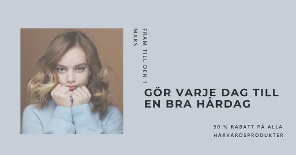 Bra hårdag blue modern-simple
