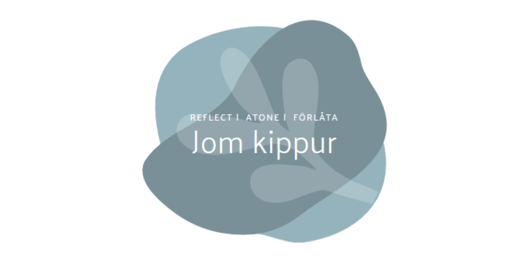 Yom Kippur önskar white organic-simple
