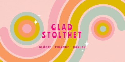 Glädje, firande, kärlek pink vintage-retro