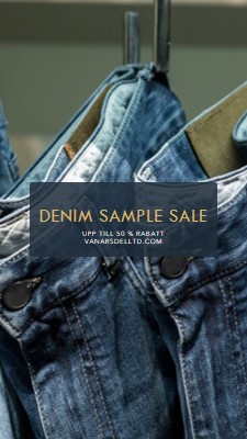 Trendig denim blue modern-simple