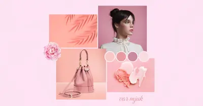 Var mjuk med pasteller pink photographic,simple,collage,color-block,pastel,palette