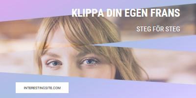 Klippa din egen frans purple modern-bold