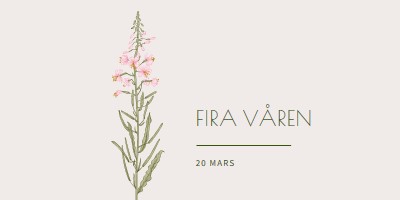 Fira våren white vintage-botanical