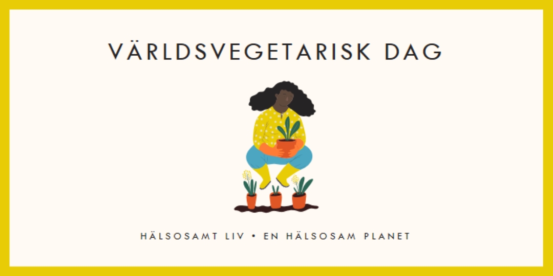 Det är världsvegetarisk dag white modern-simple