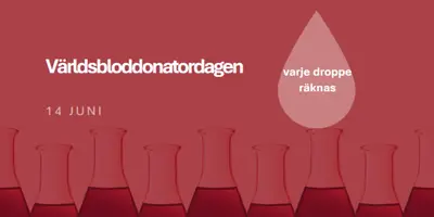 Världsbloddonatordagen red modern-bold
