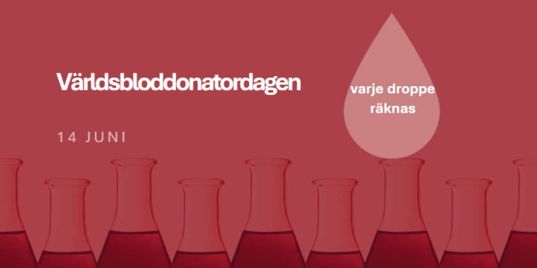 Världsbloddonatordagen red modern-bold