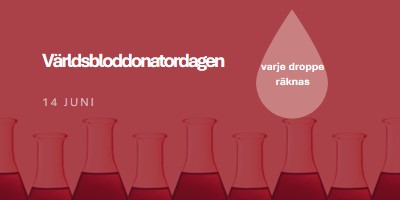 Världsbloddonatordagen red modern-bold