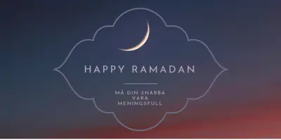 Ha en lycklig Ramadan black modern-simple