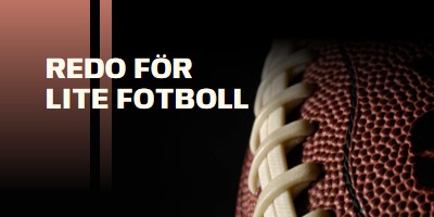 Redo för lite fotboll brown modern-simple