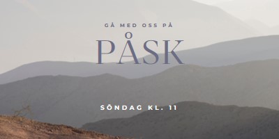 Följ med oss på påskdagen gray modern-simple